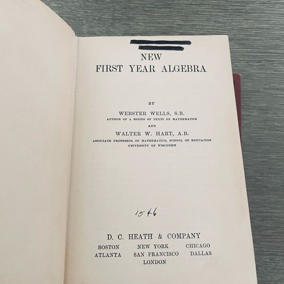 Antique Vintage 1920s Math Algebra Textbooks Lot of 5 - Picture 14 of 15